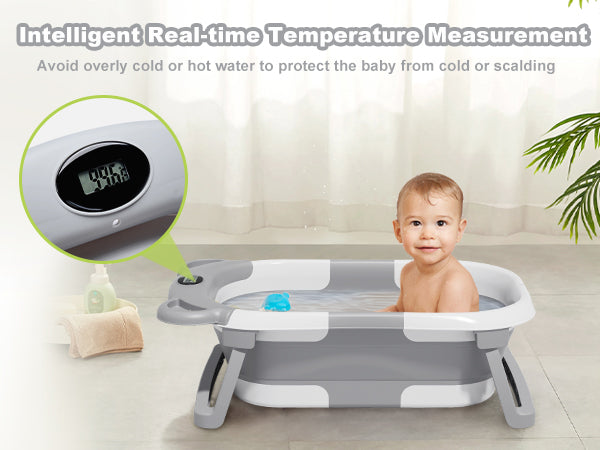 Smart Temperature Sensing Baby Bathtub