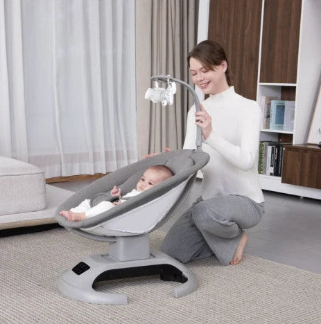 BABYSURE 3-in-1 Multi-Functional Bassinet - Electric Baby Rocker, Cradle & Bassinet