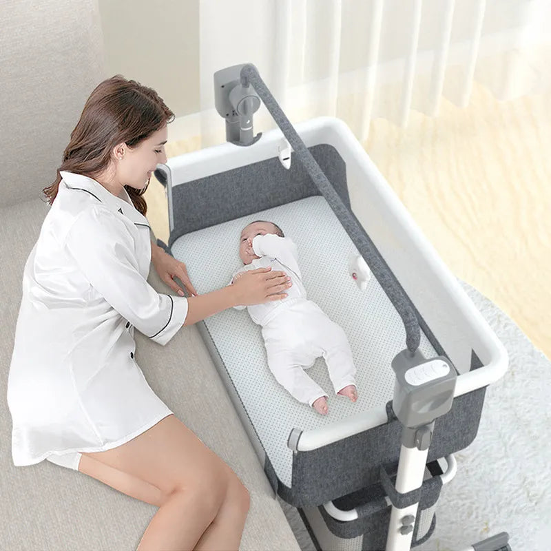 BabySure Smart Baby Bassinet| Auto-Rocking |White Noise Sleep Soother for Newborns.