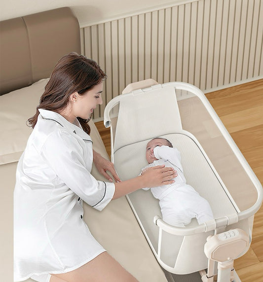 BabySure Smart Baby Bassinet| Auto-Rocking |White Noise Sleep Soother for Newborns.